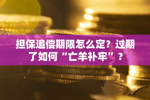 武汉担保追偿期限怎么定？过期了如何“亡羊补牢”？