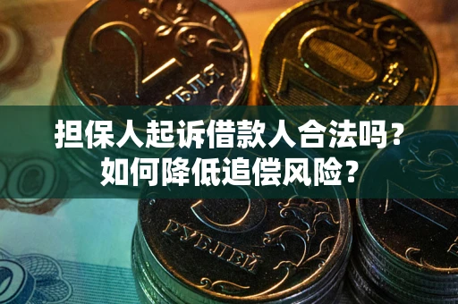 武汉担保人起诉借款人合法吗？如何降低追偿风险？