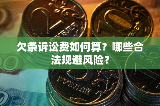 武汉欠条诉讼费如何算？哪些合法规避风险？