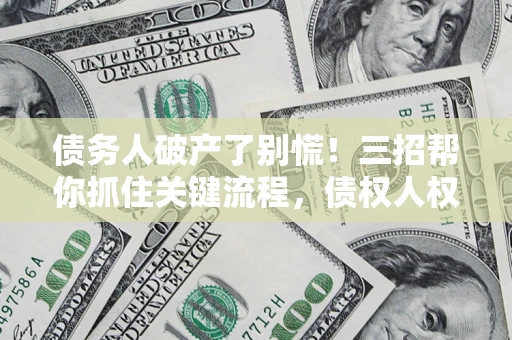 武汉债务人破产了别慌！三招帮你抓住关键流程，债权人权益不再缩水