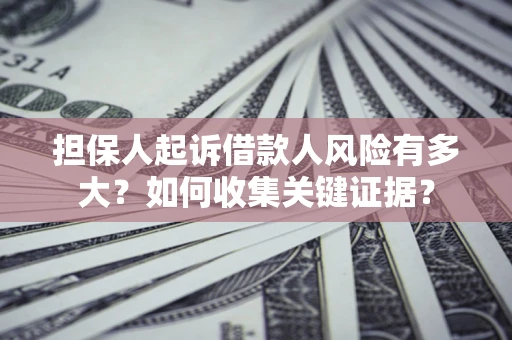 武汉担保人起诉借款人风险有多大？如何收集关键证据？