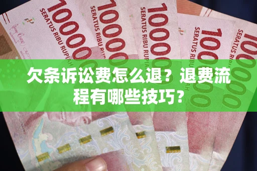武汉欠条诉讼费怎么退？退费流程有哪些技巧？