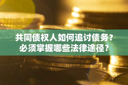 武汉共同债权人如何追讨债务？必须掌握哪些法律途径？