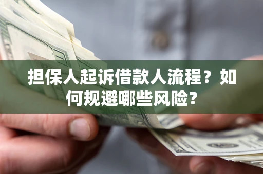 武汉担保人起诉借款人流程？如何规避哪些风险？