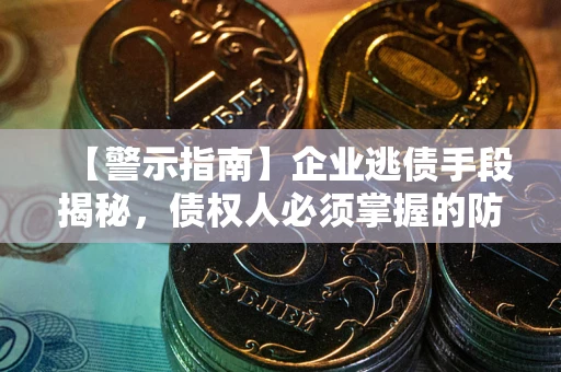 武汉【警示指南】企业逃债手段揭秘，债权人必须掌握的防坑宝典