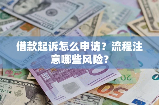 武汉借款起诉怎么申请？流程注意哪些风险？